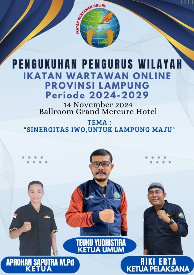 
					Segera Terlaksana, Pengukuhan IWO Lampung Akan Digelar di Hotel Grand Mercure