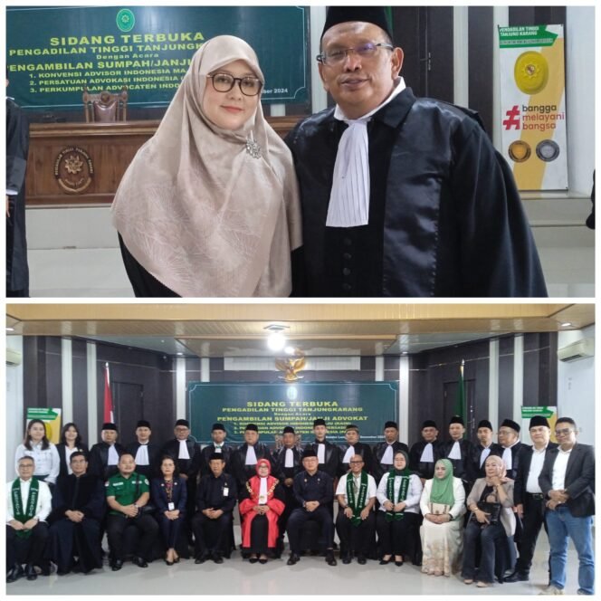 
					Ambil Sumpah Sebagai Advokat, Ismail Zulkarnain Siap Membantu Masyarakat Yang Tidak Mampu Dalam Proses Hukum