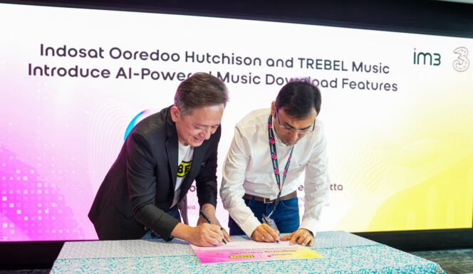 
					Indosat Ooredoo Hutchison (IOH) dan TREBEL Music Hadirkan Fitur Download Musik Berbasis AI