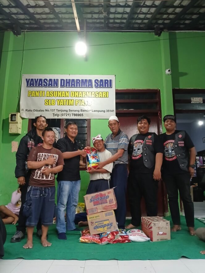 
					Kolaborasi SMSI Bandar Lampung dan All Bikers Lampung, Santuni Panti Asuhan Disabilitas