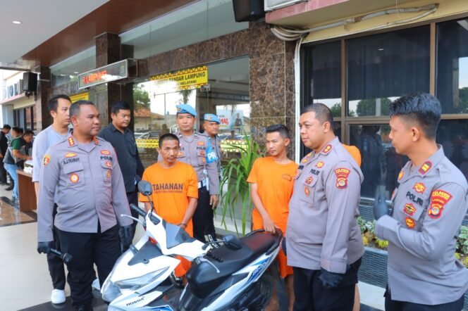 
					Demi Rayakan Ultah, Dua Pemuda di Bandar Lampung Ditangkap Polisi Mencuri Sepeda Motor