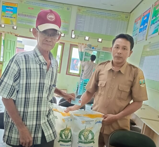 
					Bagikan Beras Bantuan Ke-74 KPM, Irfan Susanto Peratin Negeri Ratu Berharap Dapat Ringankan Beban Hidup Masyarakat