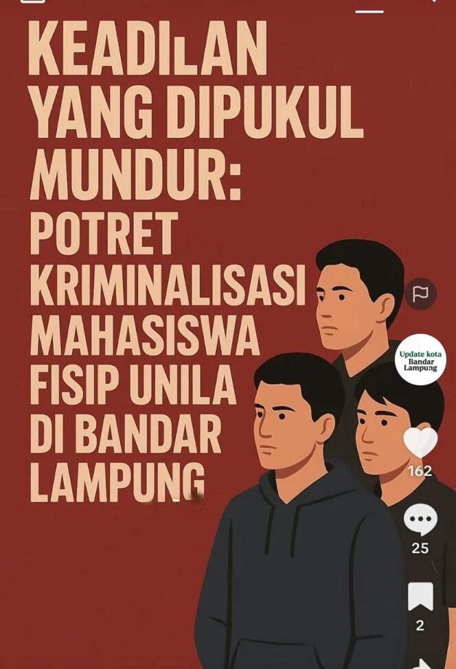 
					Ketika Hukum Tunduk pada Kekuasaan: Refleksi Kasus Dugaan Kriminalisasi Mahasiswa di Bandar Lampung