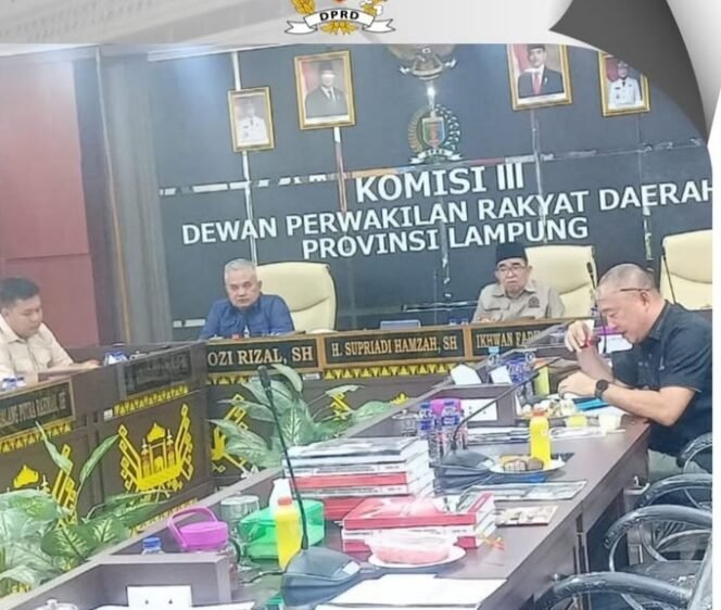 
					Komisi III DPRD Lampung Gelar RDP Bersama OPD Dalam Rangka Evaluasi Target PAD 2025